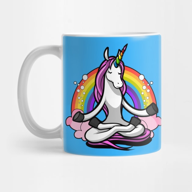 Unicorn Zen Yoga by underheaven